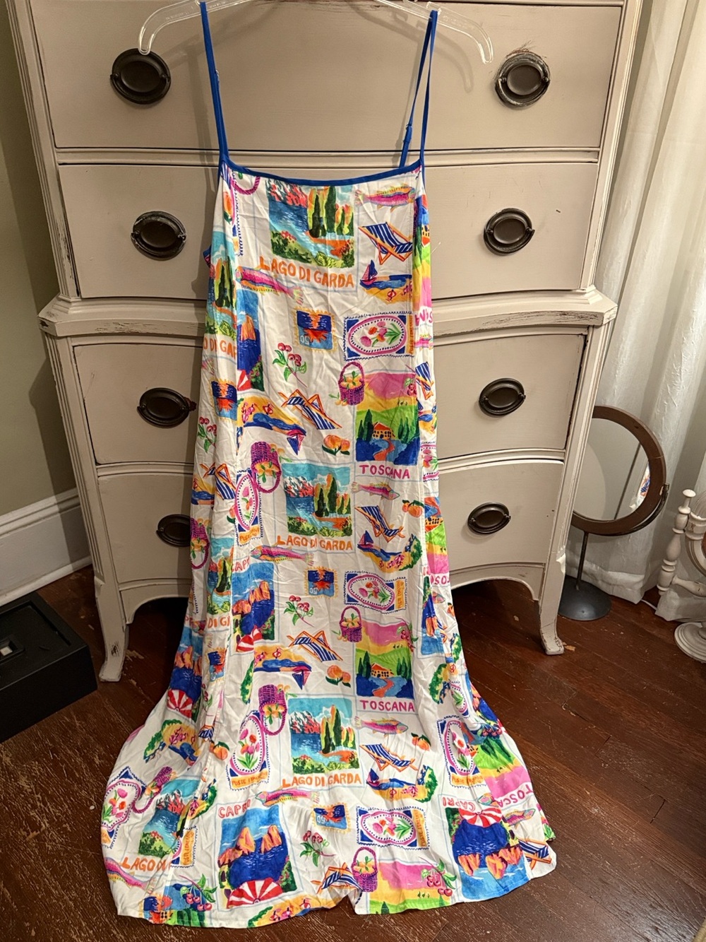 Label of Love Tuscany Italian Riviera Maxi Dress L NWT
